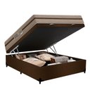 Ver mais imagens de Cama Box com Baú Casal Bioclassic Molas Ensacadas Suede Marrom Royal Sleep 138cm
