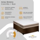 Ver imagem 3 de Cama Box com Baú Casal Bioclassic Molas Ensacadas Suede Marrom Royal Sleep 138cm