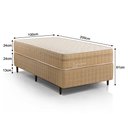 Ver imagem 4 de Kit Conjunto Colchão Solteiro King Valência Molas Ensacadas Individualmente + Box Blindado 100x61x20