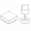 Ver imagem 3 de Conjunto 6 Porta Copos com Caixa Mdf Descanso de Copos de Me