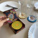 Ver imagem 4 de Conjunto 6 Porta Copos com Caixa Mdf Descanso de Copos de Me