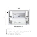 Ver imagem 6 de Gabinete de Banheiro com 1 Porta 1 Gaveta Toalheiro 80cm Suspenso Multimóveis Crpro-BAL017 Branco
