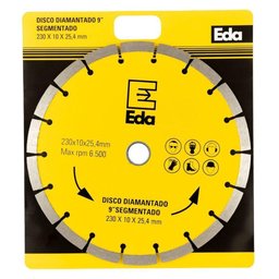 Disco Diamantado Segmentado 9 - 230 X 10 X 25,4 Mm - Eda - 2
