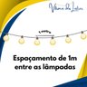 Varal de Luzes 20m Externo Lâmpada Amarelo Transparente Voltagem:110v - 5