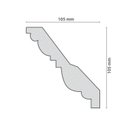Ver imagem 2 de Kit 30m Linear Roda Teto Marie Perfil de Poliestireno Branco Homestar