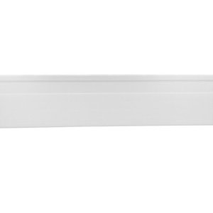 Kit com 3 Barras Rodapé de Pvc 10cm X 15mm X 2,40m Master Bariri 7,2m