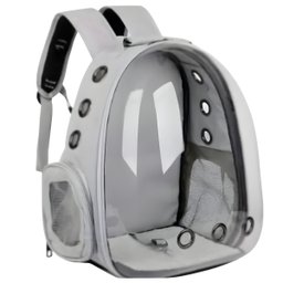 Mochila Pet para Transporte de Cães e Gatos Visão Panorâmica - 1