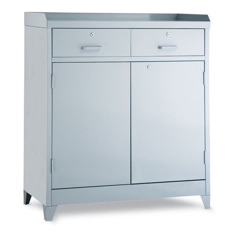 Armário de Aço P/ Ferramenta Ferramenteiro Duplo C/ Chave Cinza