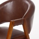 Ver imagem 5 de Kit 8 Cadeiras Sala de Jantar Premium com Braço Madeira Maciça Corino Movellu Home