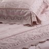 Colcha King com Almofadas 300 Fios Catherine - Marken Fassi Rosa - 3