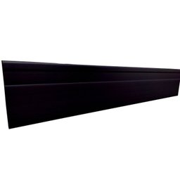 Kit com 5 Barras Rodapé de Pvc 10cm X 15mm X 2,40m Master Bariri 12m - 1