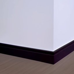 Kit com 5 Barras Rodapé de Pvc 10cm X 15mm X 2,40m Master Bariri 12m - 2