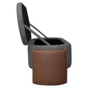 Ver imagem 6 de Kit Cabeceira e Calçadeira Império Queen Size para Cama Box 160cm Bouclê Facto - Sofa Store:bouclê C