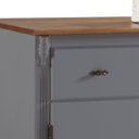 Ver imagem 3 de Balcão Buffet 3 Portas e 2 Gavetas 50631 Linz Móveis - Cinza/imbuia Glazer