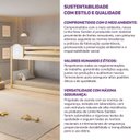 Ver imagem 7 de Beliche Infantil Montessoriana com Escada Lateral com LED New Garden Casatema MadeiraOriginals Marrom/Branco