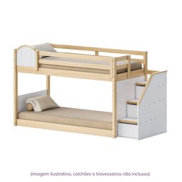 Beliche Infantil Montessoriana com Escada Lateral com Led New Garden Casatema - 4