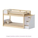 Ver imagem 4 de Beliche Infantil Montessoriana com Escada Lateral com LED New Garden Casatema MadeiraOriginals Marrom/Branco