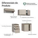 Ver imagem 4 de Armário de Cozinha Compacta Suspensa 200 cm Crema Nice Madesa 05