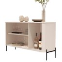 Ver imagem 3 de Buffet Tucupí Aparador Sala Off White Preto Jb Bechara