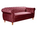 Ver imagem 5 de Sofá Nobreza 3 Lugares Cor:suede Bordô 110