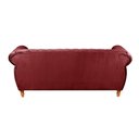 Ver imagem 3 de Sofá Nobreza 3 Lugares Cor:suede Bordô 110