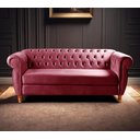 Ver imagem 2 de Sofá Nobreza 3 Lugares Cor:suede Bordô 110