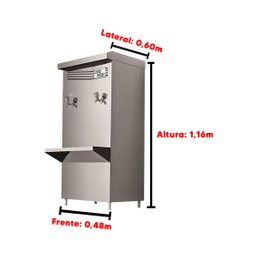 Bebedouro de Água 30 Litros Inox PRE30 Acqua Gelata 220V - 2