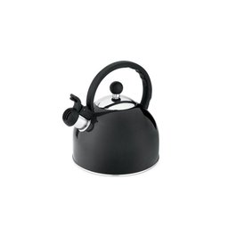 Chaleira em Aço Inox com Apito Fixo 1,75l Preta - Hercules - 1