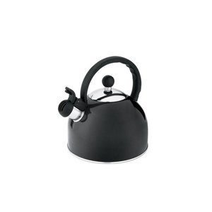 Chaleira em Aço Inox com Apito Fixo 1,75l Preta - Hercules