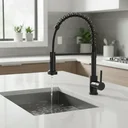 Ver imagem 3 de Torneira Gourmet Monocomando Cozinha Mesa Duplo Jato Flexível Aço Escovado Me17b