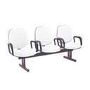 Ver imagem 1 de Cadeira em Longarina com 03 Lugares Linha Blenda Branco