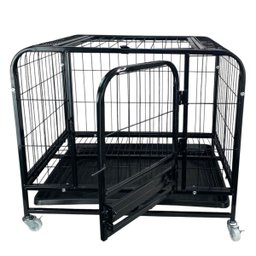 Gaiola Cao Pet Gato Cachorro Canil Pet Shop Animal de Estimaçao Bandeja Removivel Transporte Rodinha - 3