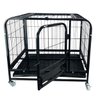 Gaiola Cao Pet Gato Cachorro Canil Pet Shop Animal de Estimaçao Bandeja Removivel Transporte Rodinha - 3