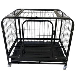 Gaiola Cao Pet Gato Cachorro Canil Pet Shop Animal de Estimaçao Bandeja Removivel Transporte Rodinha - 10