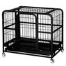 Gaiola Cao Pet Gato Cachorro Canil Pet Shop Animal de Estimaçao Bandeja Removivel Transporte Rodinha - 5