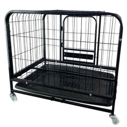 Gaiola Cao Pet Gato Cachorro Canil Pet Shop Animal de Estimaçao Bandeja Removivel Transporte Rodinha - 8