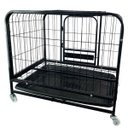 Ver mais imagens de Gaiola Cao Pet Gato Cachorro Canil Pet Shop Animal de Estimaçao Bandeja Removivel Transporte Rodinha