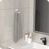 Gancho de Parede Toalha Cabide Banheiro Branco ELG - 2