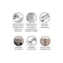 Ver imagem 3 de Guarda Roupa Modulado 2 Portas 3 Gavetas 80cm Prime Branco/Connect Luciane Móveis