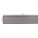 Ver imagem 2 de Kit com 10 Barras Rodapé PVC Liso 10CMX15MMX2,40m com 24m Linear Cinza Bariri