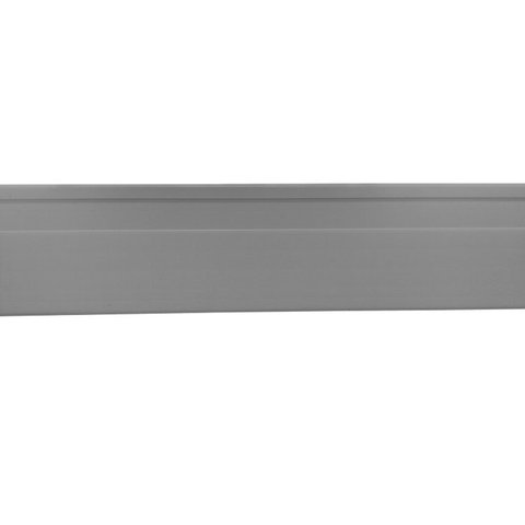 Kit com 10 Barras Rodapé PVC Liso 10CMX15MMX2,40m com 24m Linear Cinza Bariri