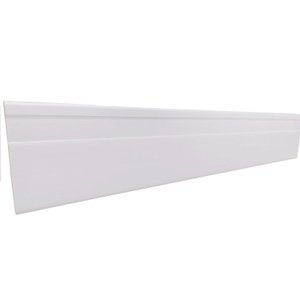 Kit com 10 Barras Rodapé de Pvc 7cm X 15mm X 2,40m Master Bariri 24m