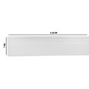 Ver imagem 2 de Kit com 10 Barras Rodapé PVC Liso 7CMX15MMX2,40m com 24m Linear Branco Bariri
