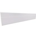 Ver imagem 1 de Kit com 10 Barras Rodapé PVC Liso 7CMX15MMX2,40m com 24m Linear Branco Bariri