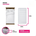 Ver imagem 3 de Pillow Top Protetor de Colchão Luxuosa Superficie de Sono Mais Macio Conforto