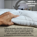 Ver imagem 2 de Pillow Top Protetor de Colchão Luxuosa Superficie de Sono Mais Macio Conforto