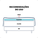 Ver imagem 7 de Pillow Top Protetor de Colchão Luxuosa Superficie de Sono Mais Macio Conforto