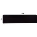 Ver imagem 1 de Kit com 10 Barras Rodapé PVC Liso 7CMX15MMX2,40m com 24m Linear Preto Bariri