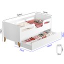 Ver imagem 3 de Cama Infantil Cecilia com Sapateira e Colchão