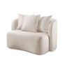 Sofá Curvo Orgânico Orion Linho Nude 100 - 4
